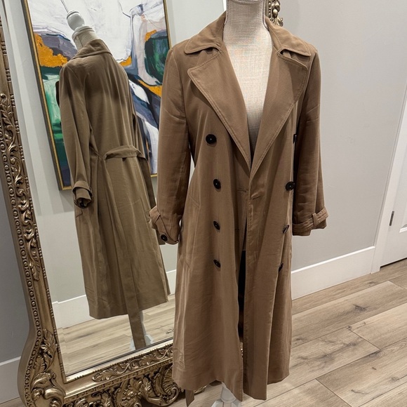 Zara Women's Brown Trench Coat - Picture 2 of 6
